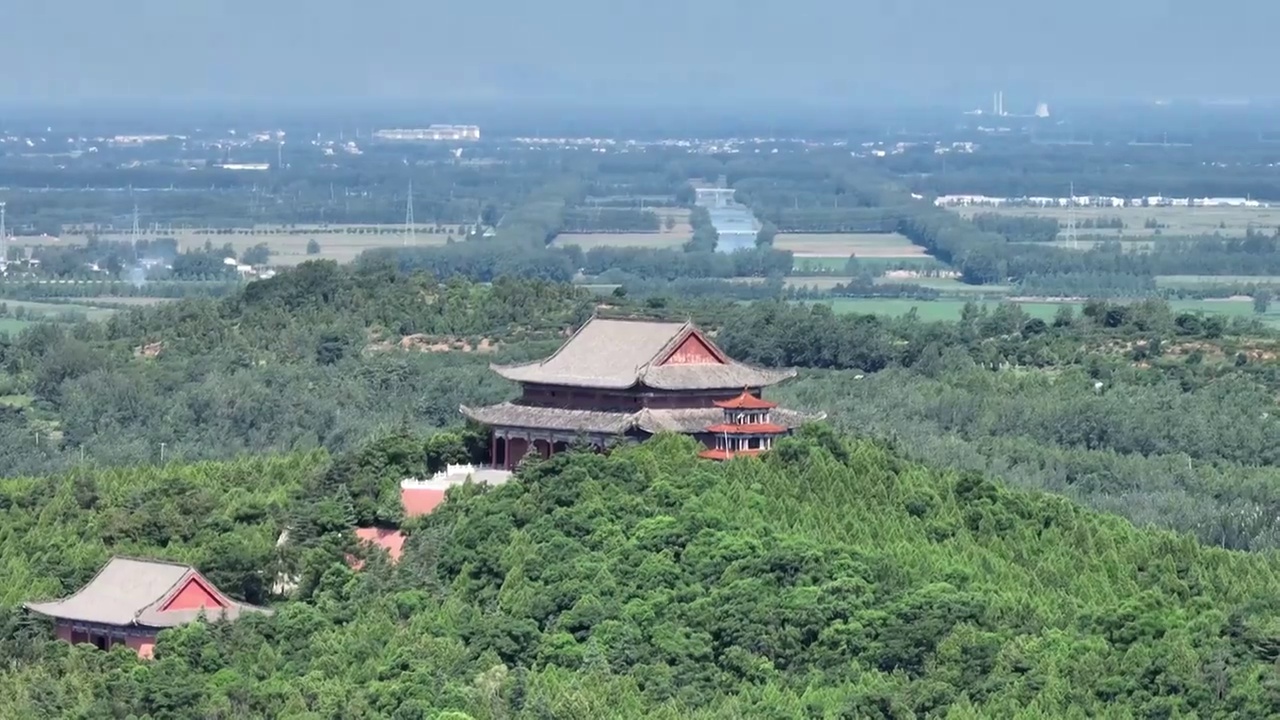 江苏省徐州市邳州市铁富镇艾山风景名胜区视频素材