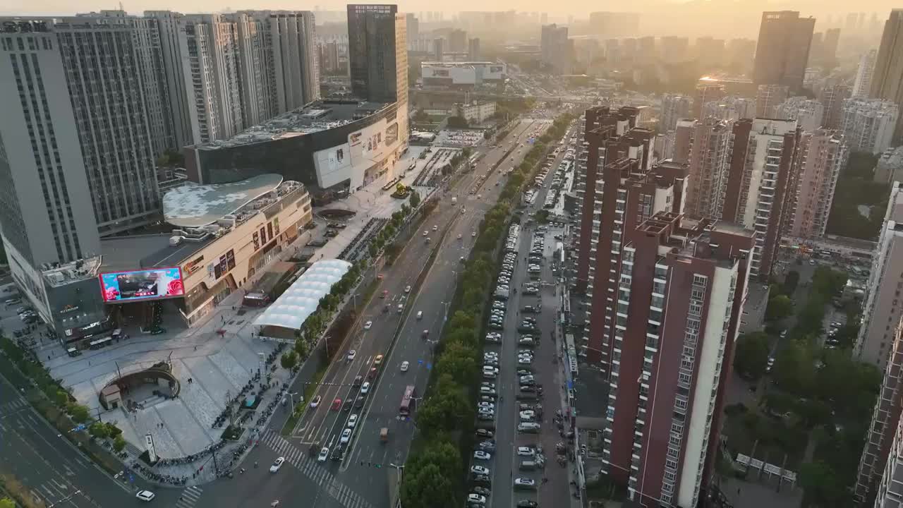 城市街景及道路视频素材