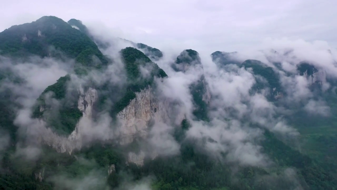 三峡山区云雾视频素材