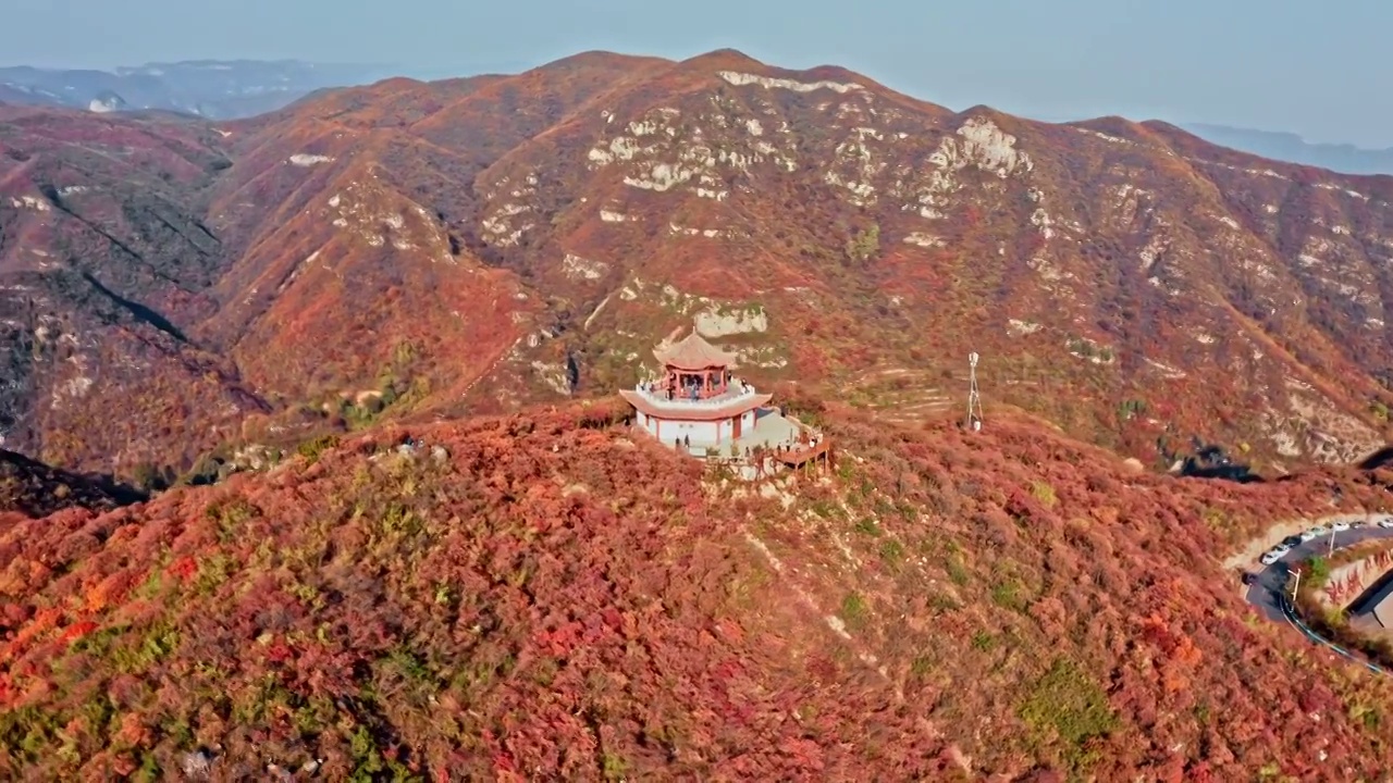 河南省焦作市太行山秋季风景视频素材