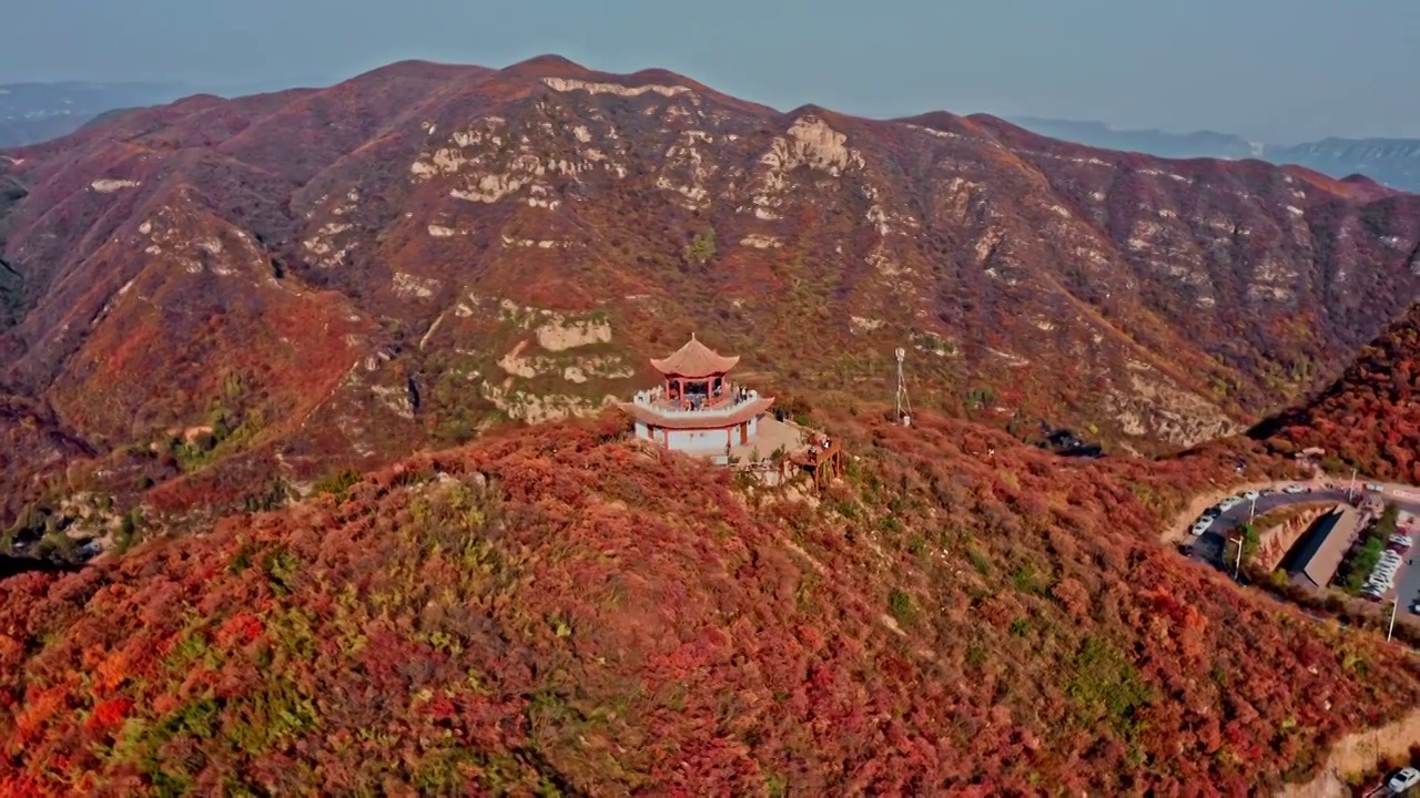 河南省焦作市太行山秋季风景视频素材