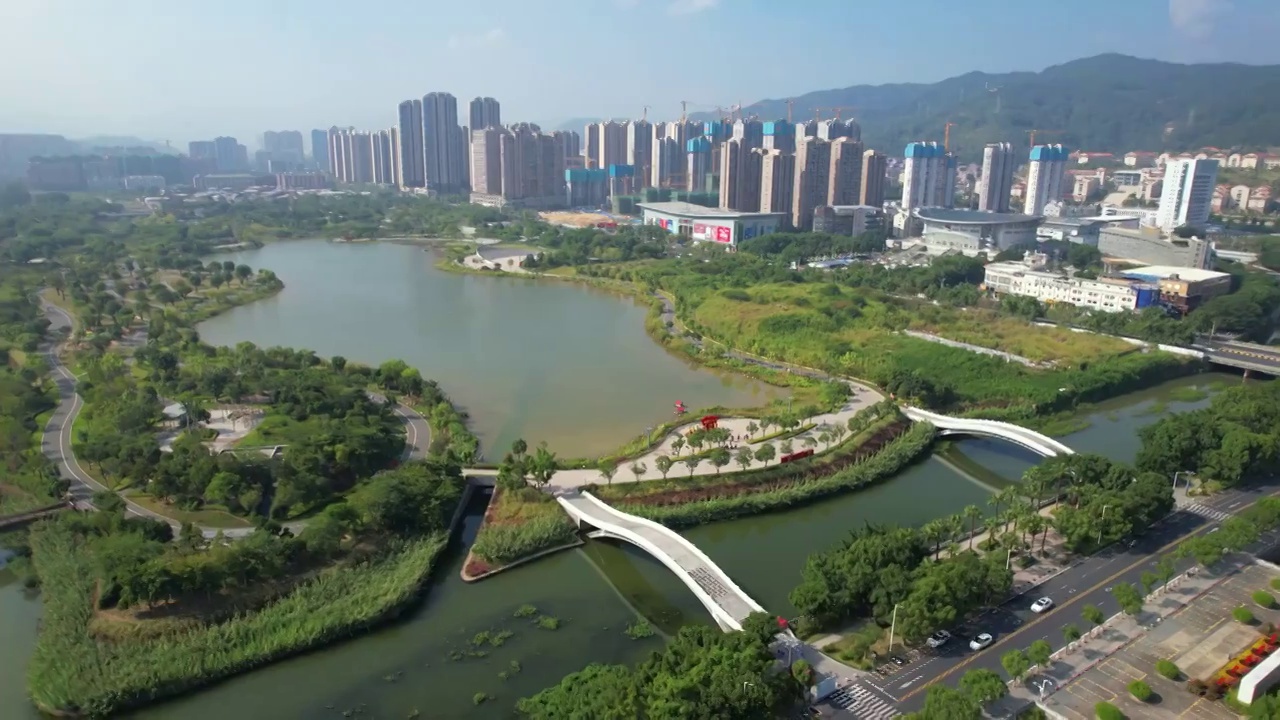 福建省,龙岩市,龙津湖,公园视频素材