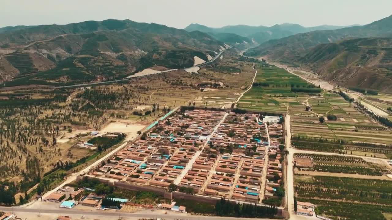 山西朔州广武长城大气航拍风景（合集）视频素材画面1