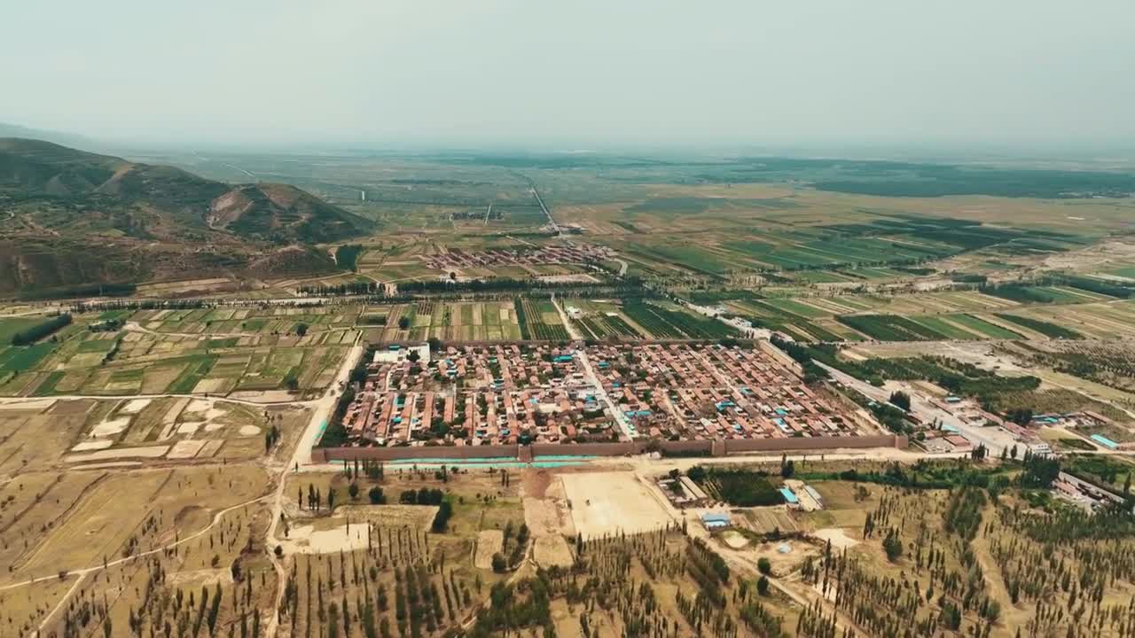 山西朔州广武长城大气航拍风景（合集）视频素材画面2