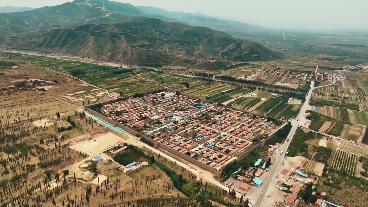 山西朔州广武长城大气航拍风景（合集）视频素材画面3