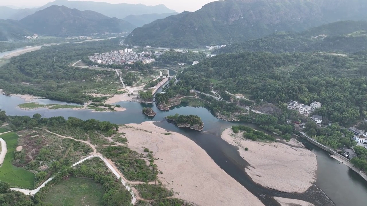 温州楠溪江山水风光视频素材