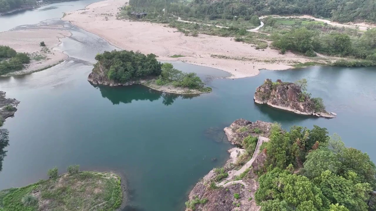 温州楠溪江山水风光视频素材