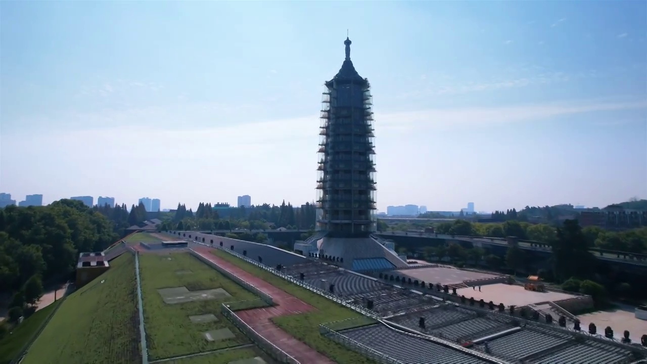 江苏省南京市大报恩寺遗址公园视频素材