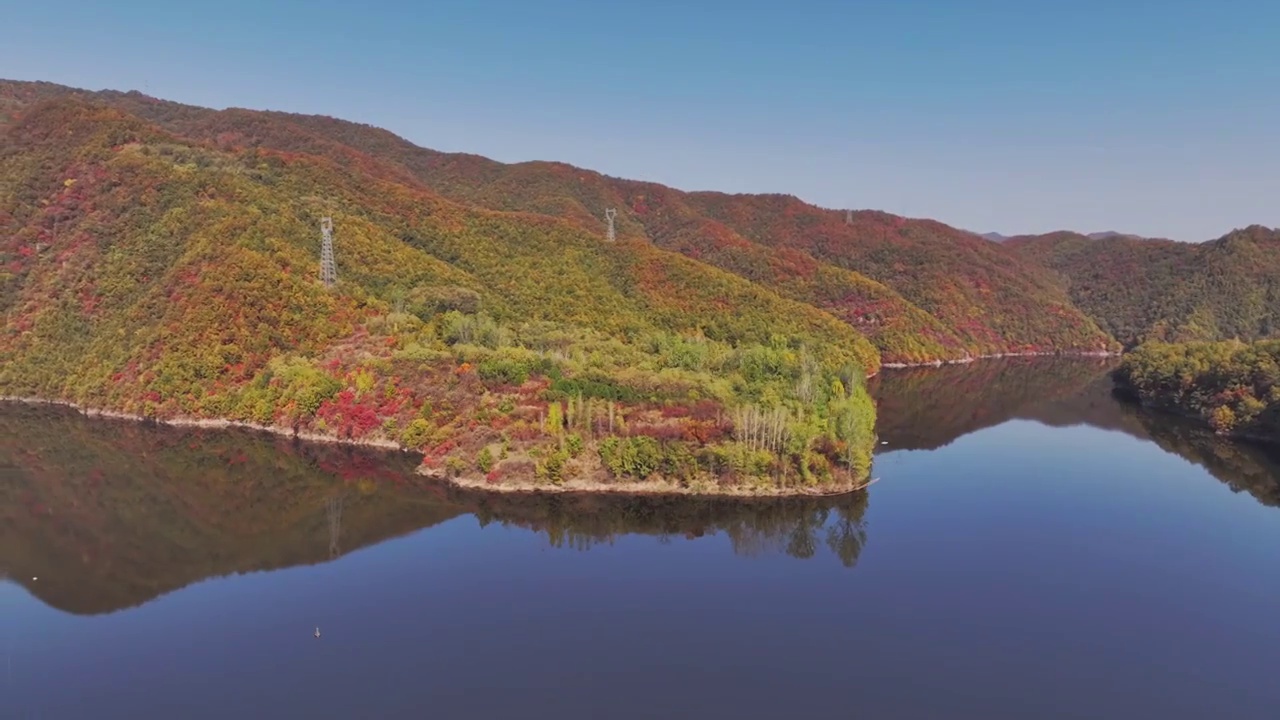 湖光山色视频素材