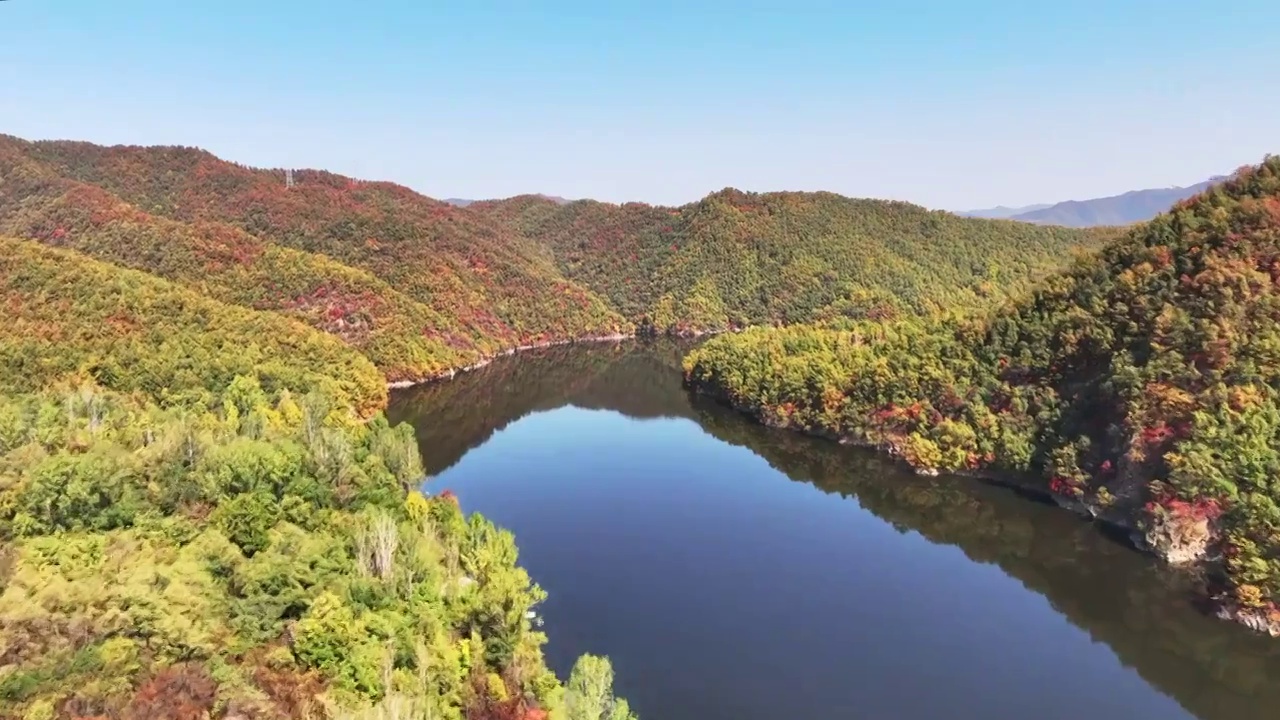 湖光山色视频素材