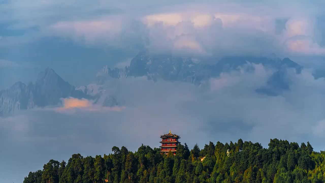 丽江玉龙雪山视频素材