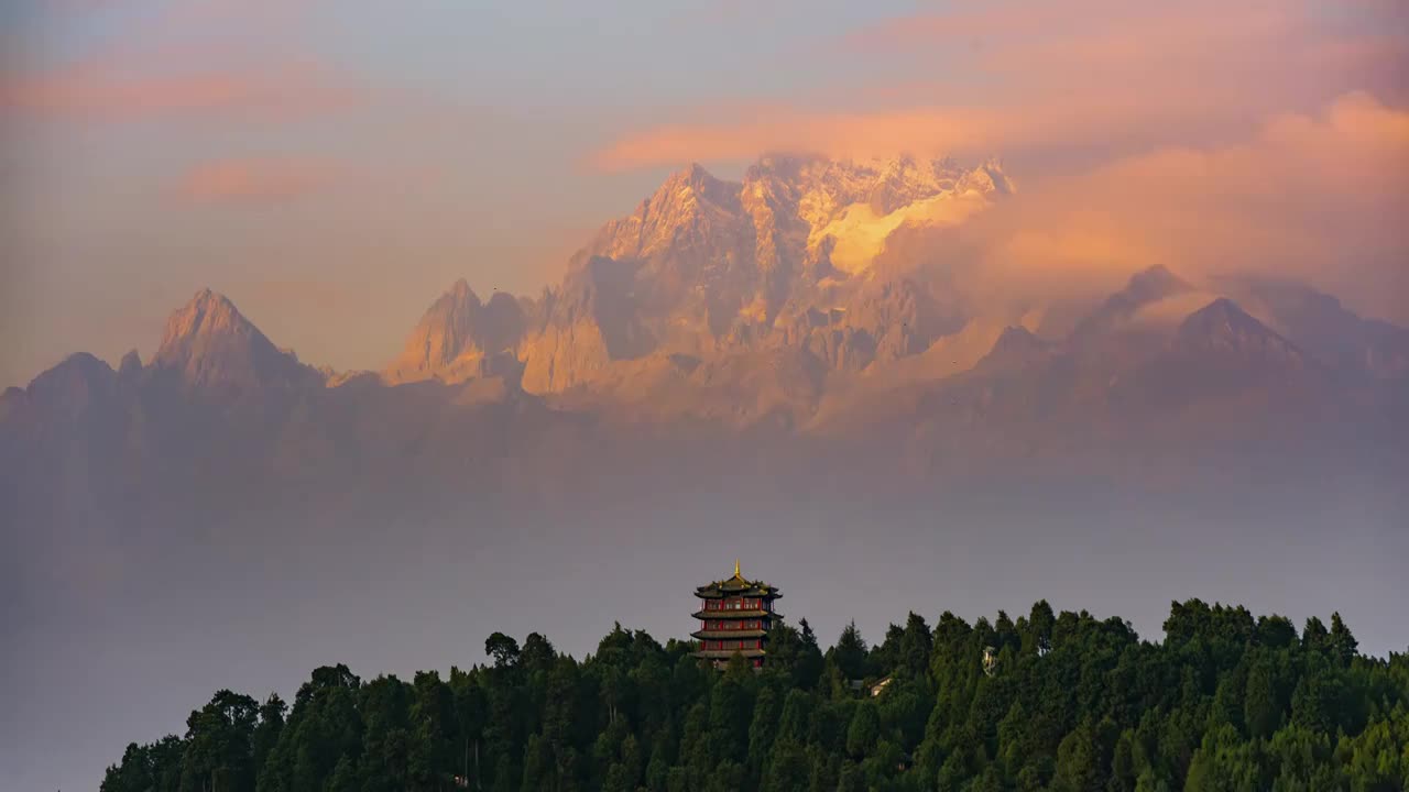 丽江玉龙雪山视频素材