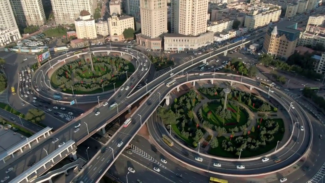 哈尔滨 松花江公路大桥视频素材