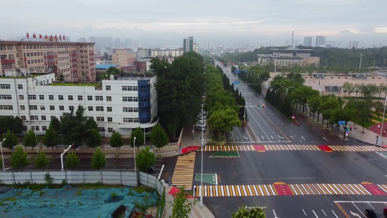 晋城 金凤凰广场 凤台东街 博物馆 文博路 泽州公园 体育广场视频素材