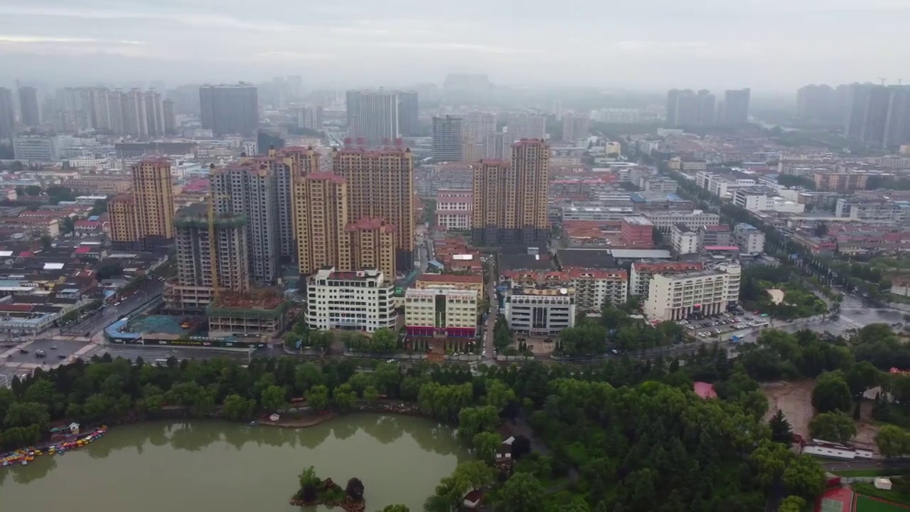 晋城 金凤凰广场 凤台东街 博物馆 文博路 泽州公园 体育广场视频素材