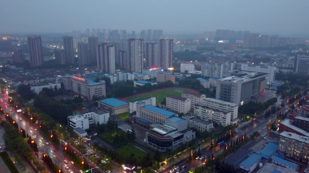 晋城 金凤凰广场 凤台东街 博物馆 文博路 泽州公园 体育广场视频素材