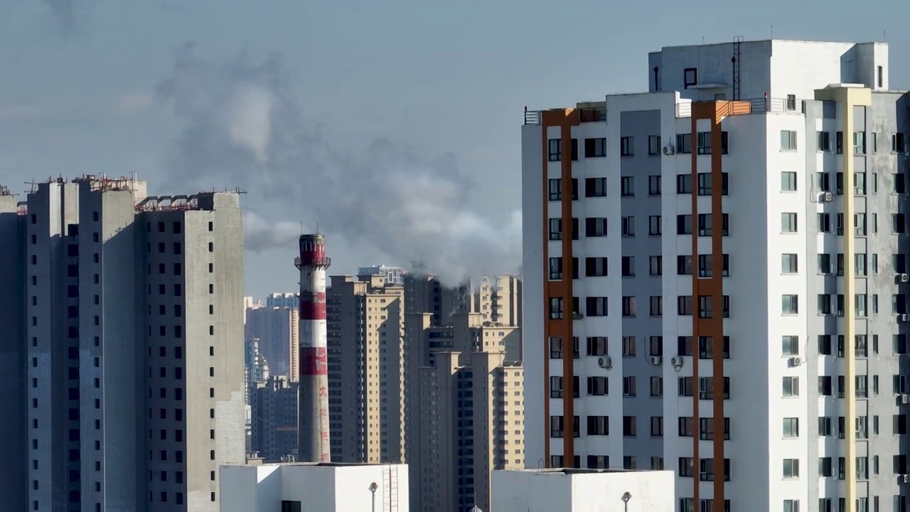 哈尔滨城市风光密集城市建筑中国城市视频素材