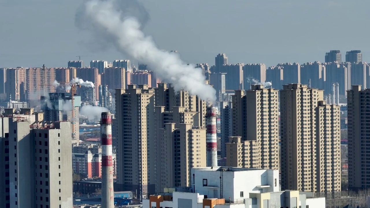 哈尔滨城市风光密集城市建筑中国城市视频素材