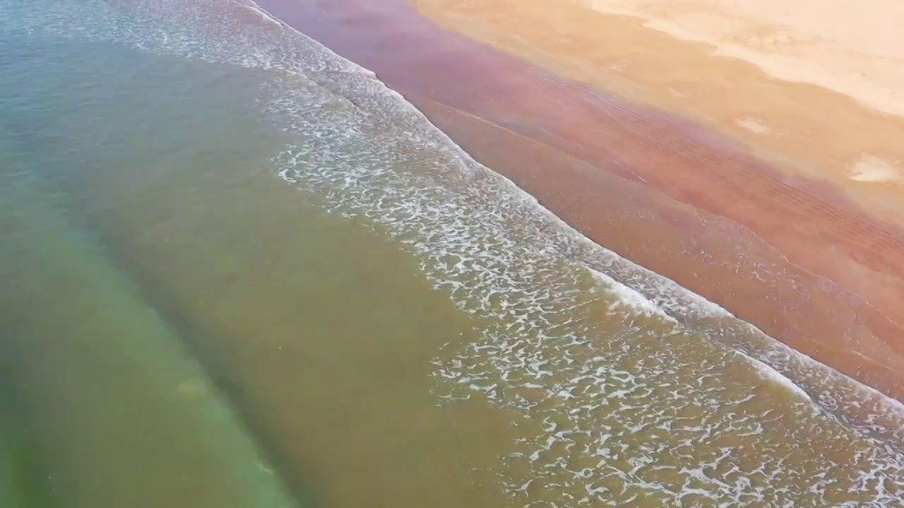 海边，浪花，沙滩视频素材