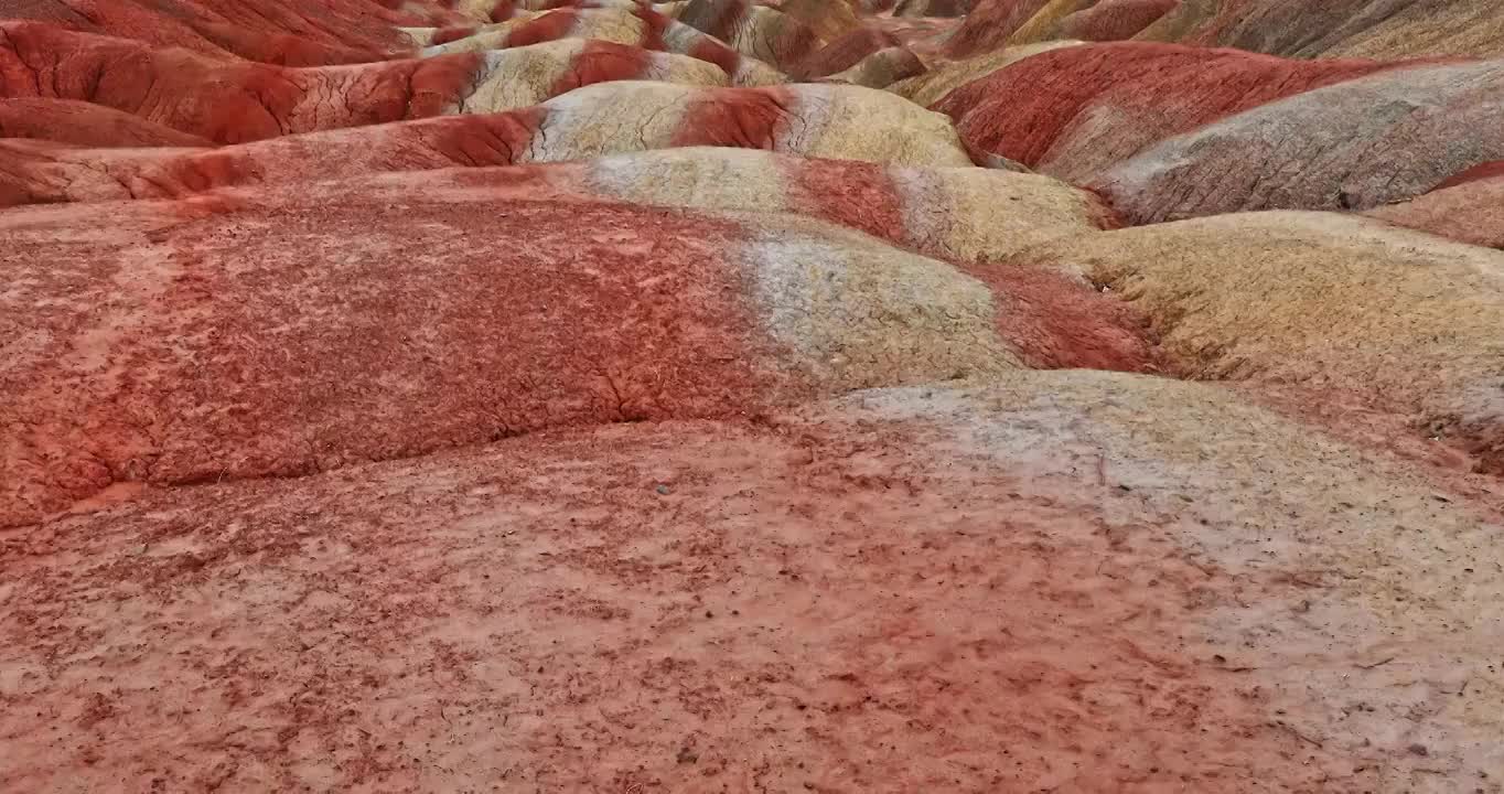 张掖丹霞地质公园，张掖丹霞地貌，张掖丹霞，张掖丹霞地质公园视频素材