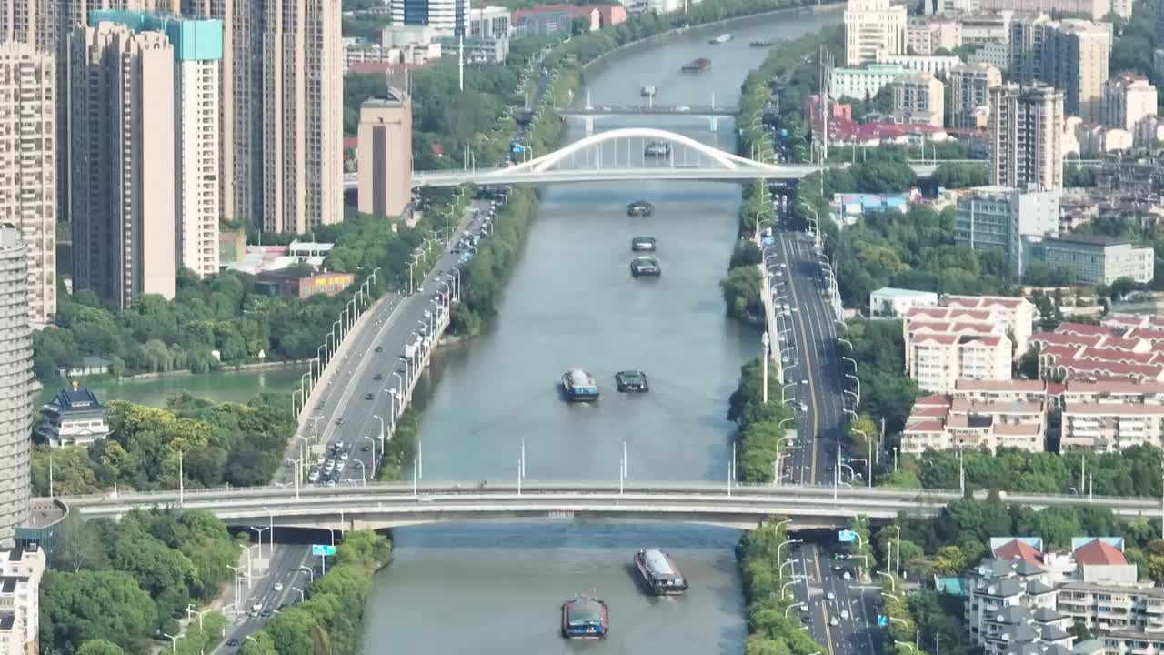 大运河无锡市区段景观视频素材