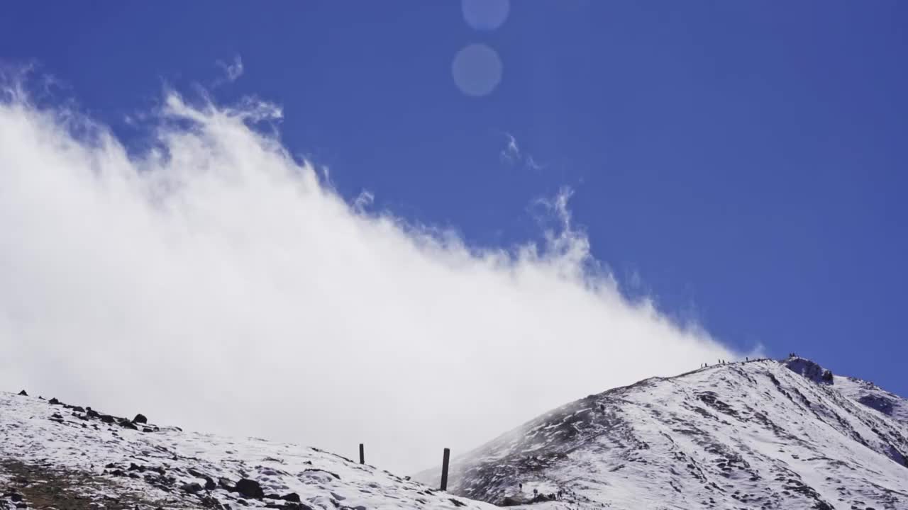 川西康定折多山垭口的雪山云海（合集）视频素材