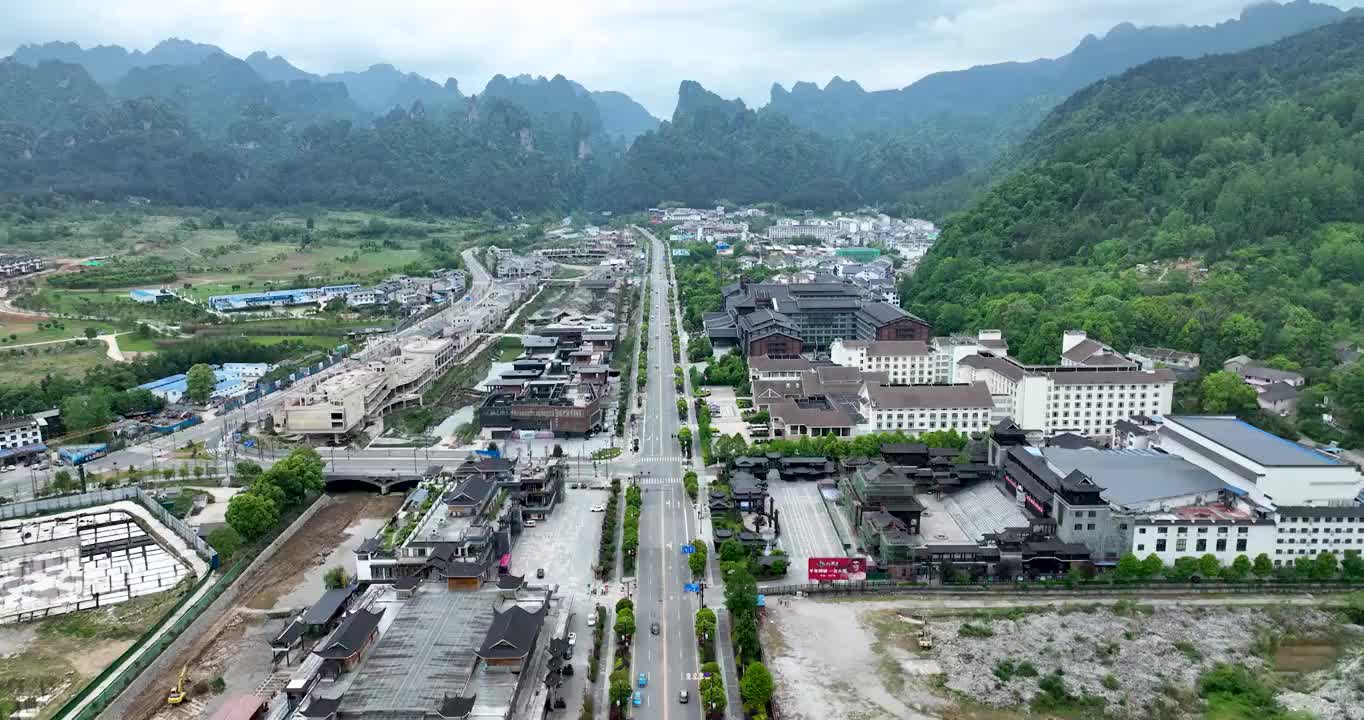 汽车在长满绿色森林的乡村高速公路上行驶视频素材