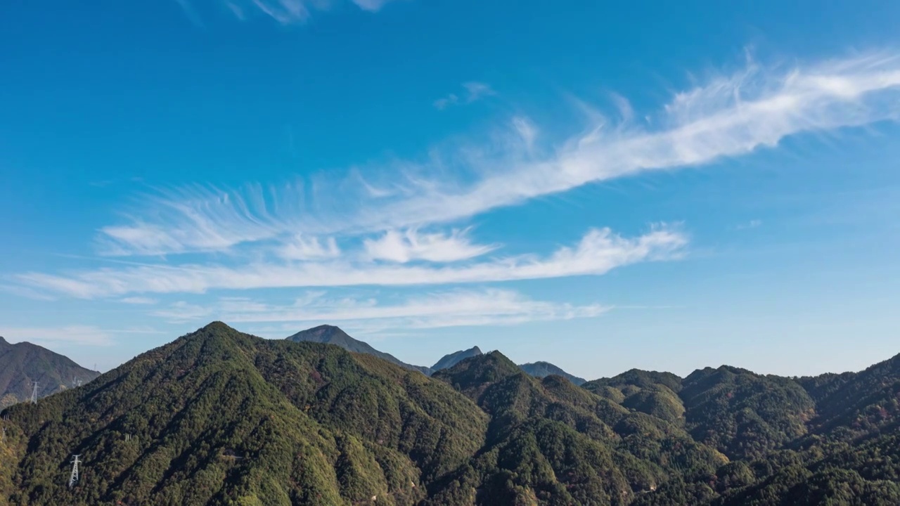 浙闽山区多云延时视频素材