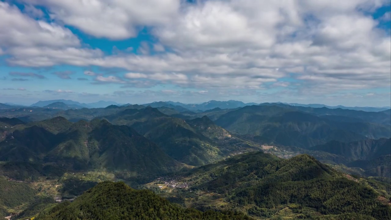 浙闽山区航拍延时视频素材