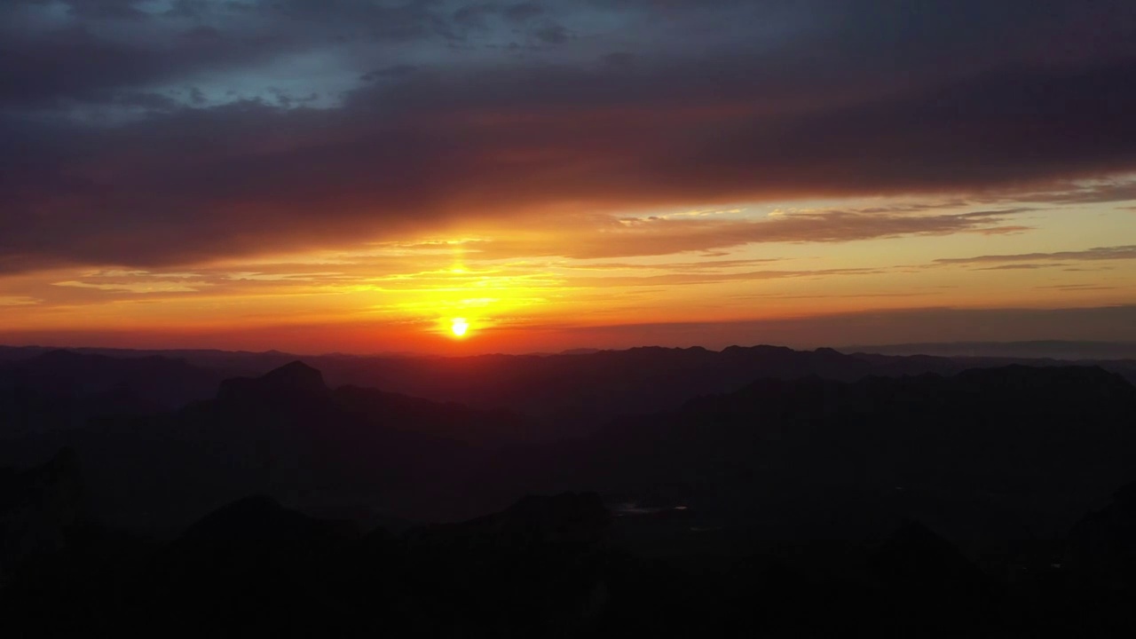 太行日出视频素材