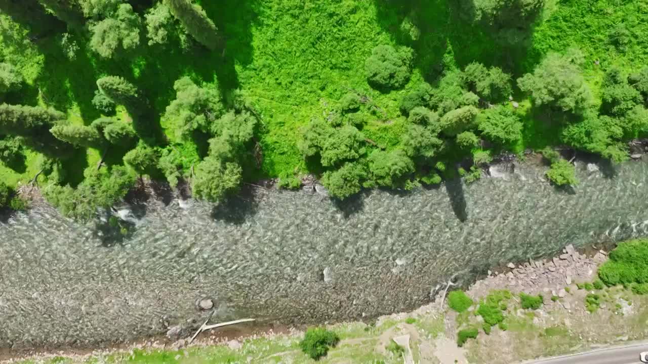 河流山川大自然风景视频素材