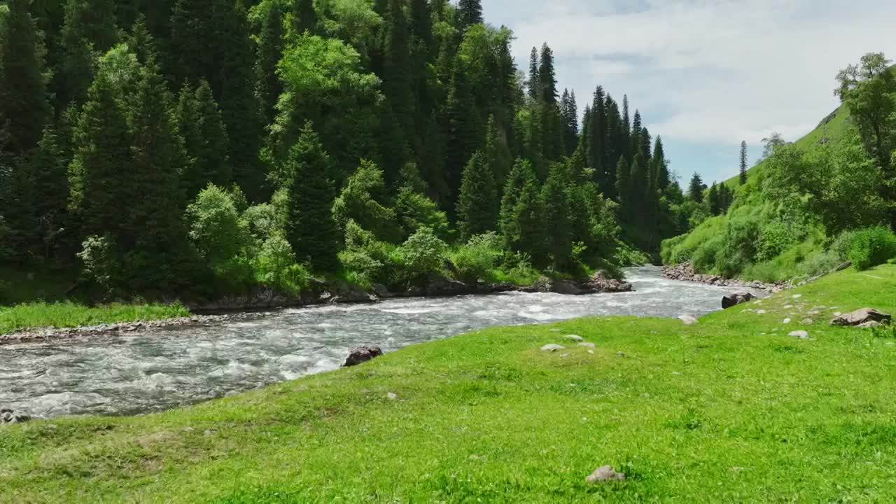 河流山川大自然风景视频素材