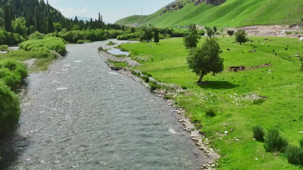 河流山川大自然风景视频素材