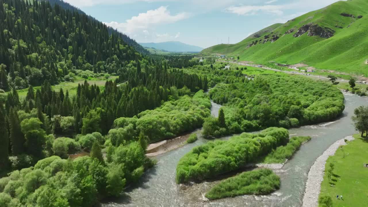 河流山川大自然风景视频素材