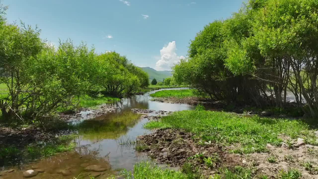 河流山川大自然风景视频素材