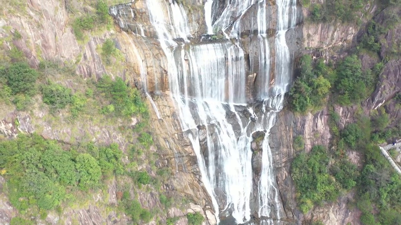 天台山大瀑布视频素材