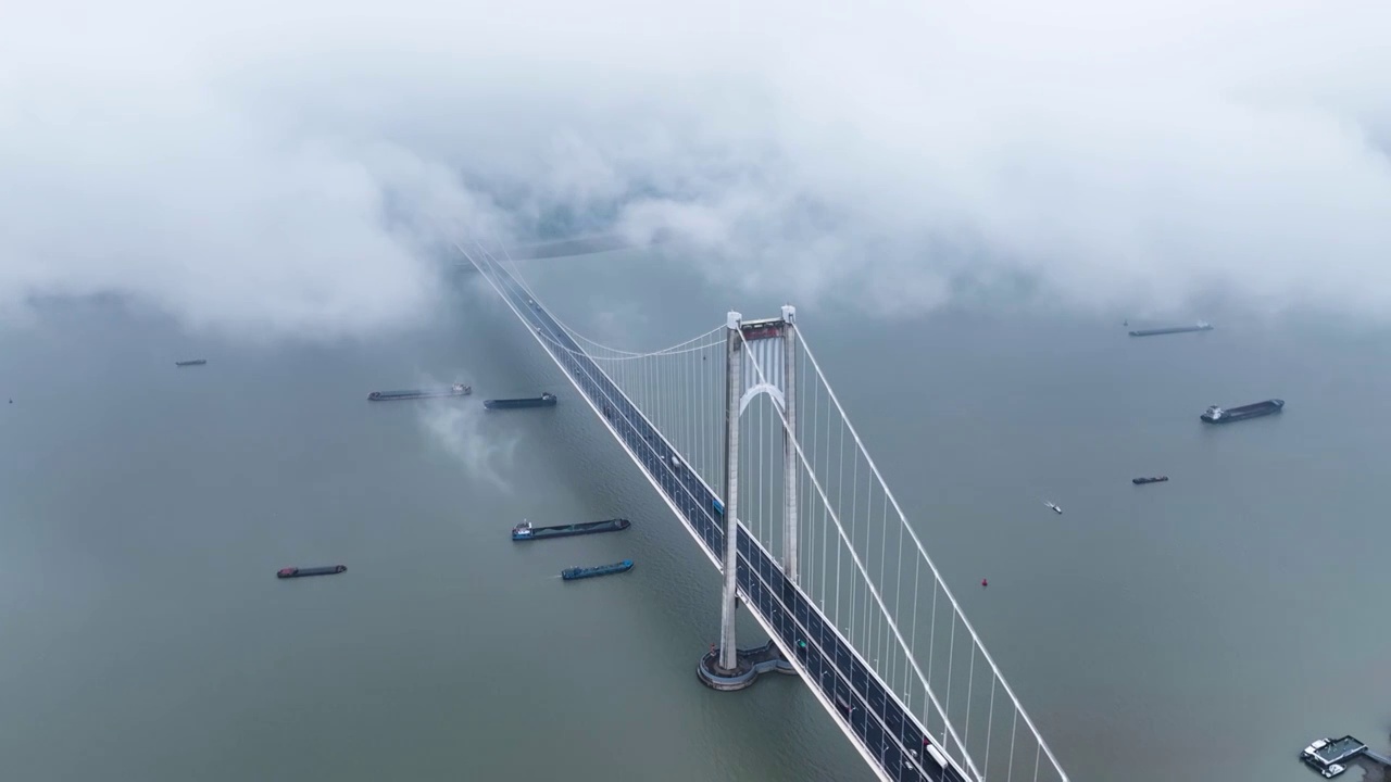 南京栖霞山长江大桥，江苏南京视频素材