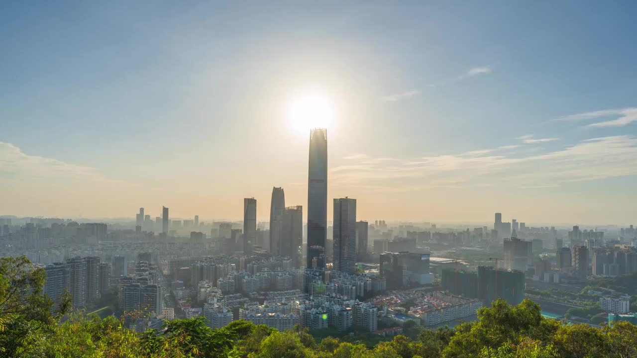 广东东莞城市风光延时视频素材