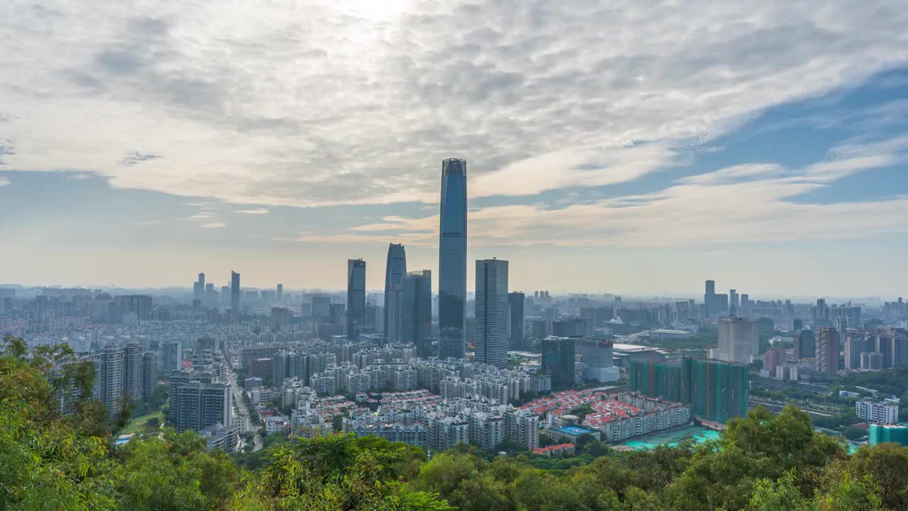 广东东莞城市风光延时视频素材