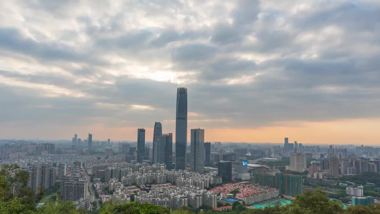 广东东莞城市风光延时视频素材