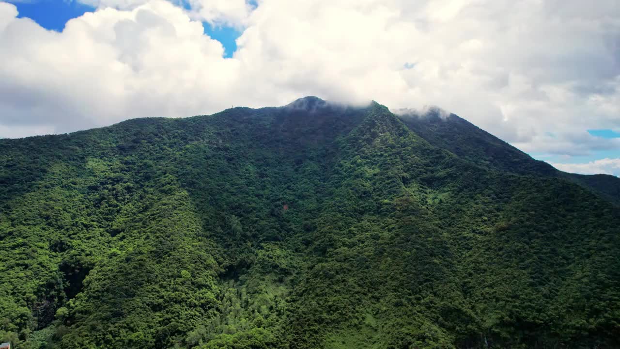 深圳罗湖梧桐山航拍视频素材