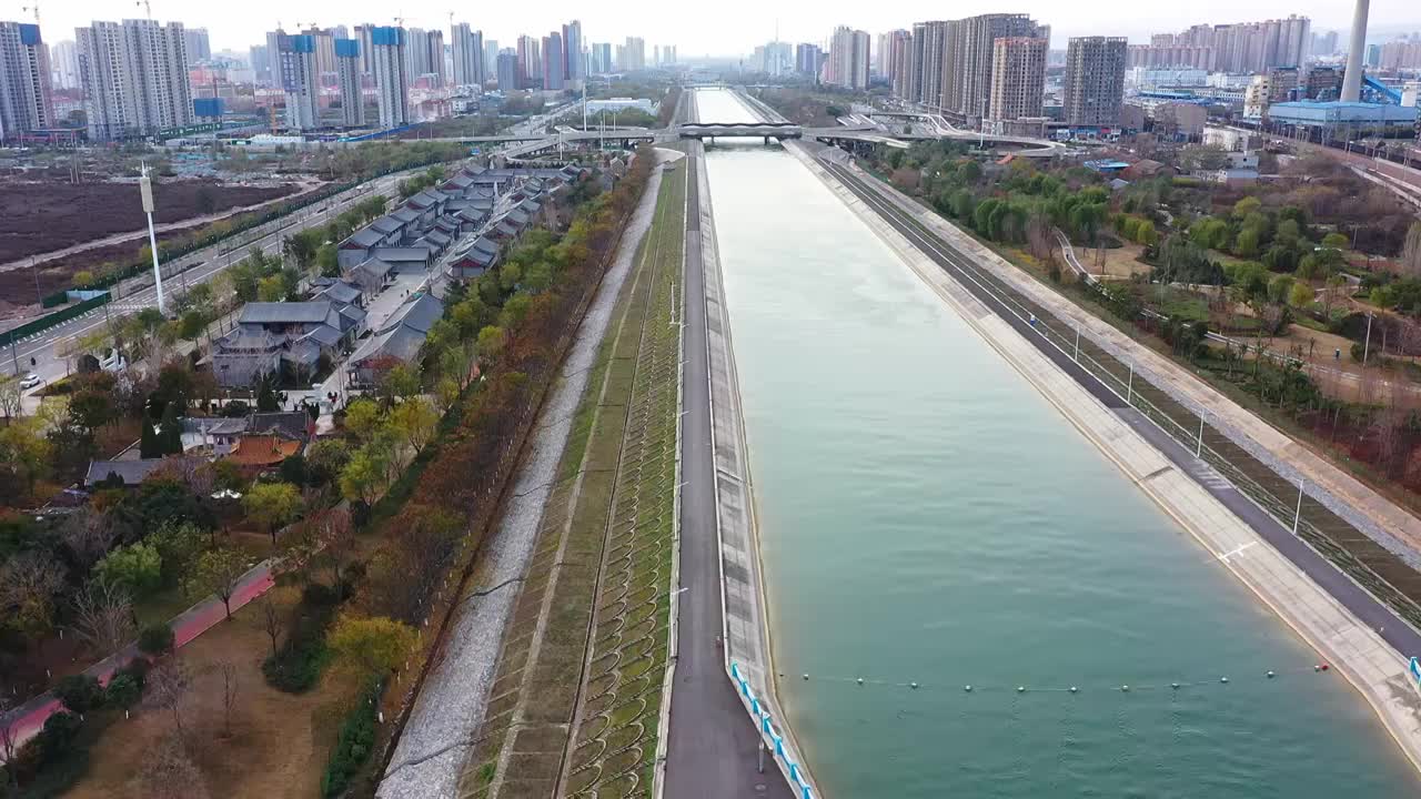 焦作市山阳区恩村老街古建筑视频素材