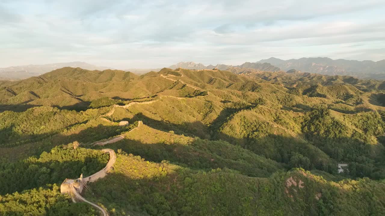 蟠龙山长城视频素材