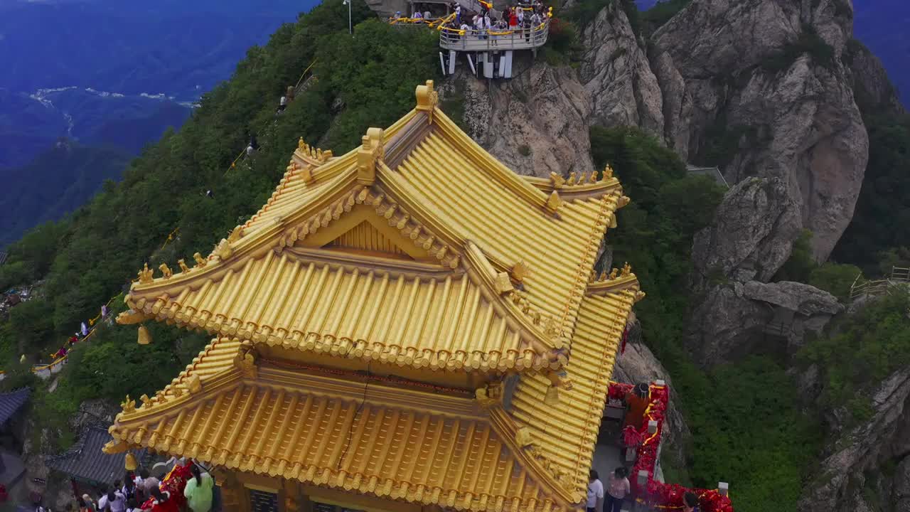 老君山风景风光航拍视频素材