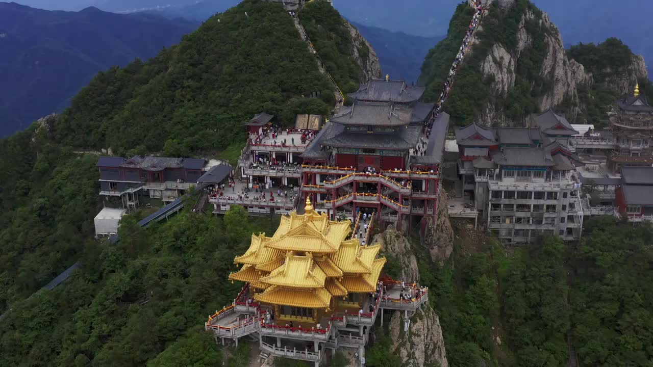 老君山风景风光航拍视频素材