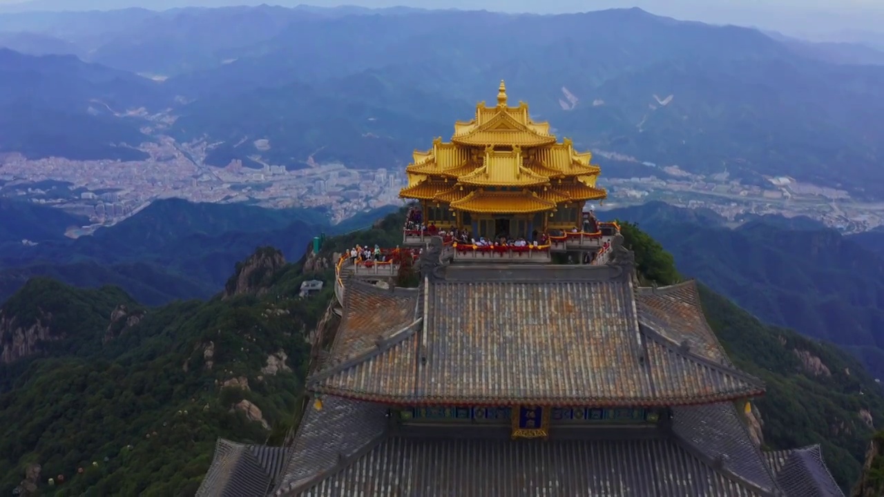 老君山风景风光航拍视频素材