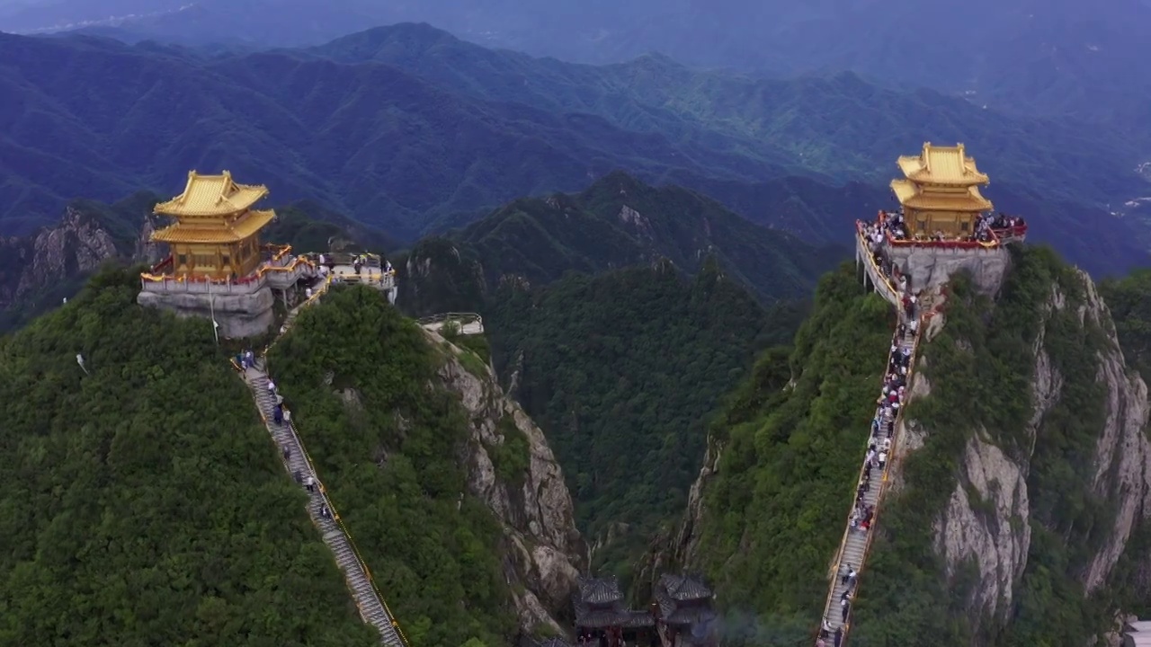 老君山风景风光航拍视频素材