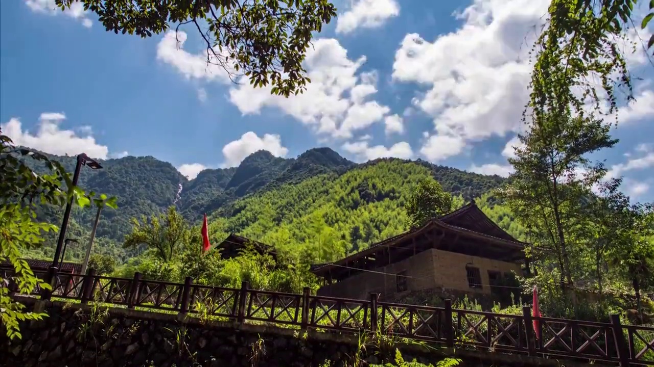 中国传统村落丽水景宁炉西村视频素材