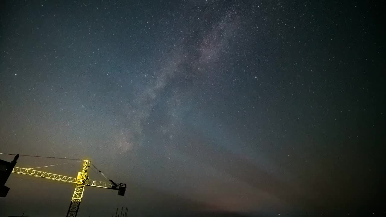 星空延时摄影视频素材