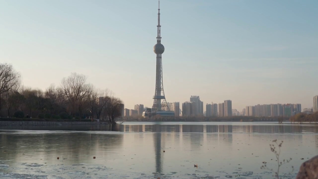 龙源湖湿地公园视频素材